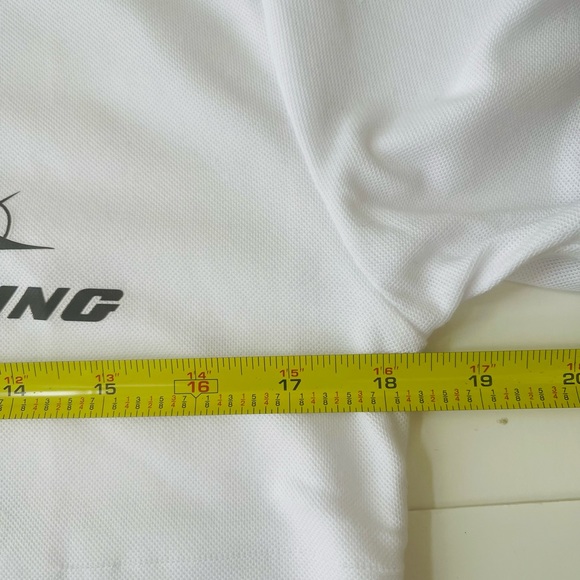 Boeing men’s White collared 3 buttons shirt size small NEW - Picture 8 of 9